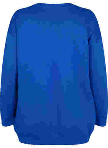 Sweatshirt i bomull med tryck, Surf the web, Packshot image number 1