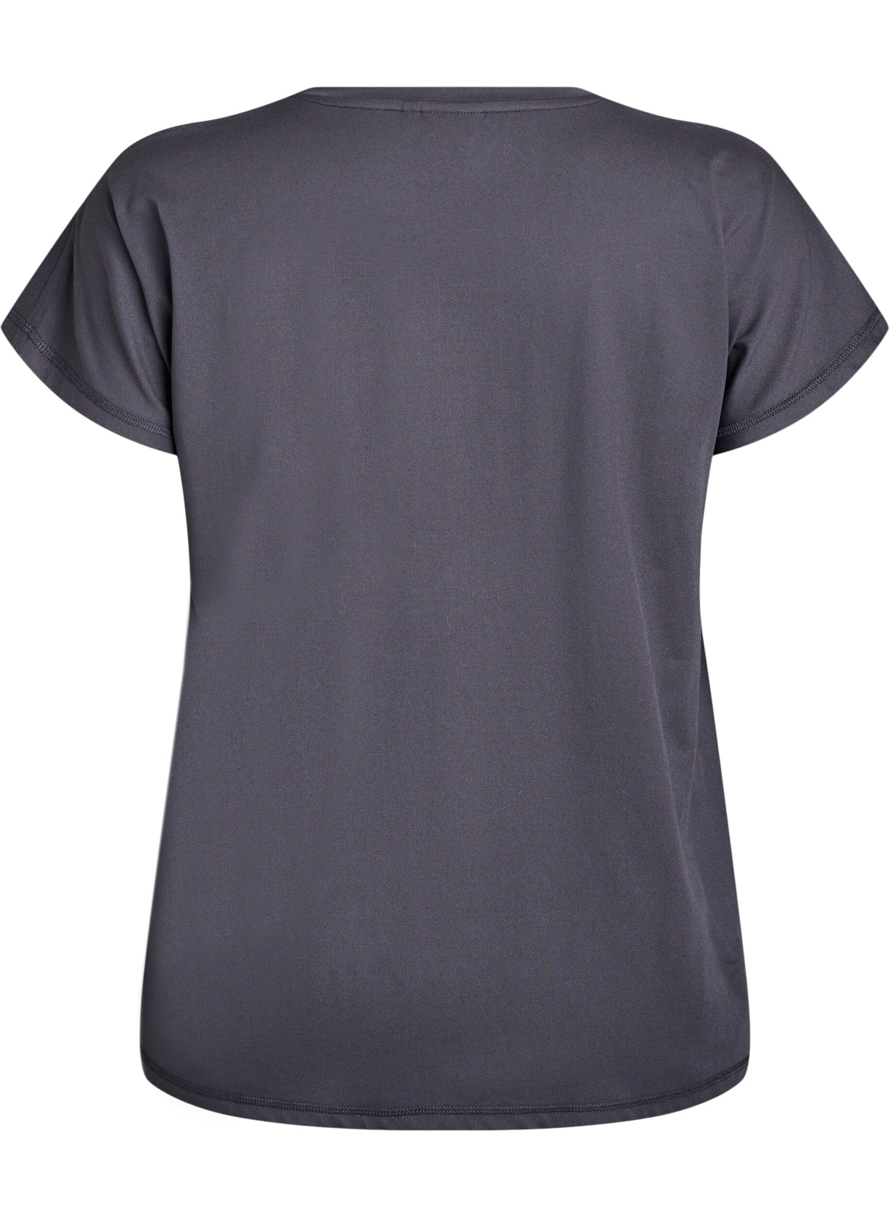 ZizziEnf&auml;rgad tr&auml;nings-T-shirt, Gr&aring;, Packshot image number 1