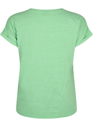 Neonfärgad bomulls t-shirt, Neon Green, Packshot image number 1
