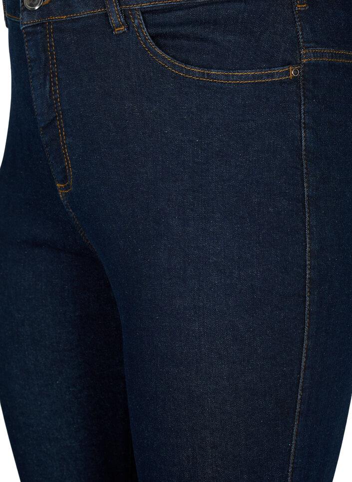 Ellen bootcut jeans med hög midja, Blå, Packshot image number 2