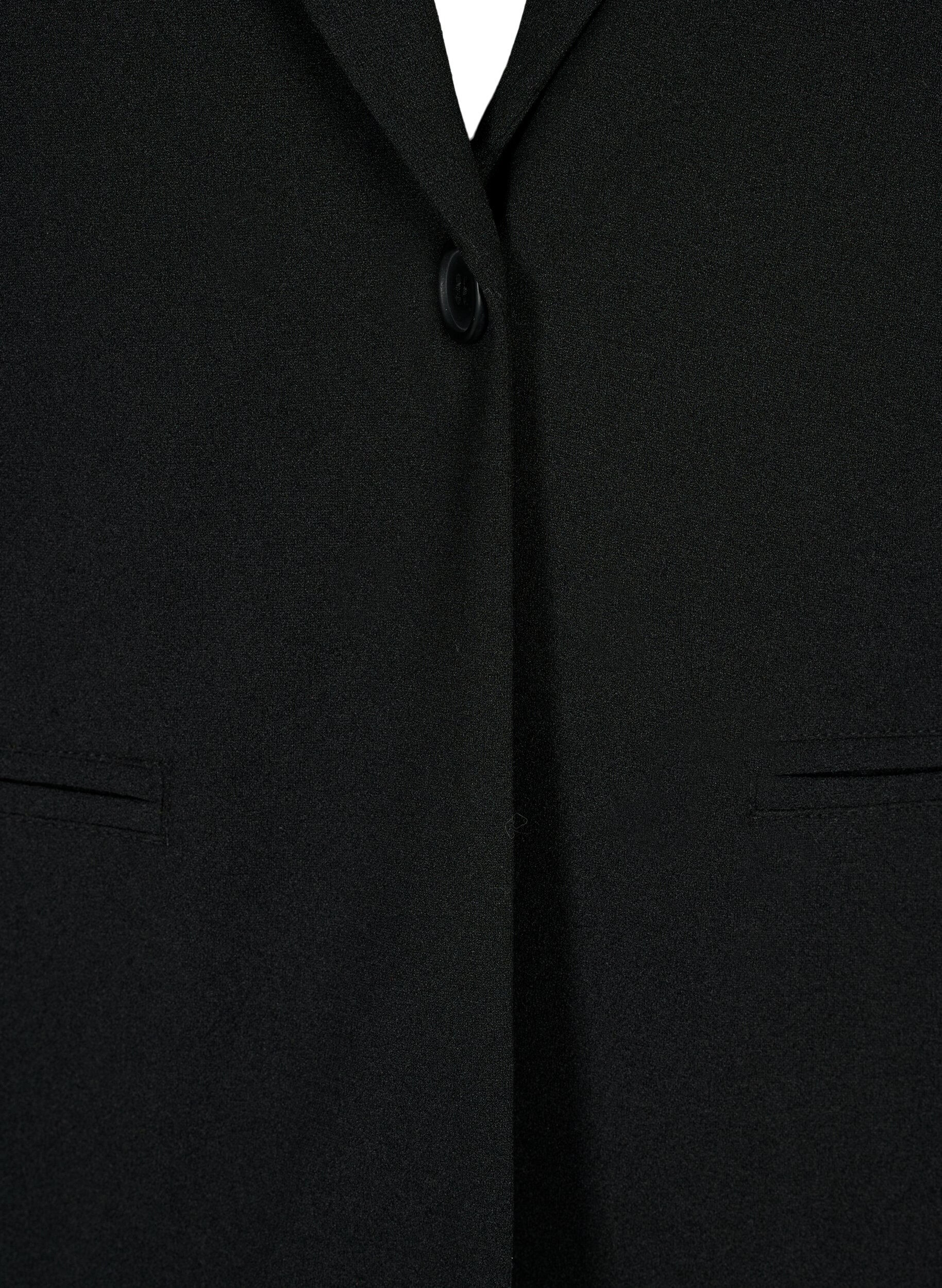 Zizzi Blazer med fickor, Black, Packshot image number 2