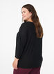 Jerseyblus med 3/4-&auml;rm, Svart, Model image number 2