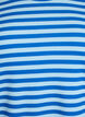 Randig blus med l&aring;nga &auml;rmar, Bl&aring;, Packshot image number 2