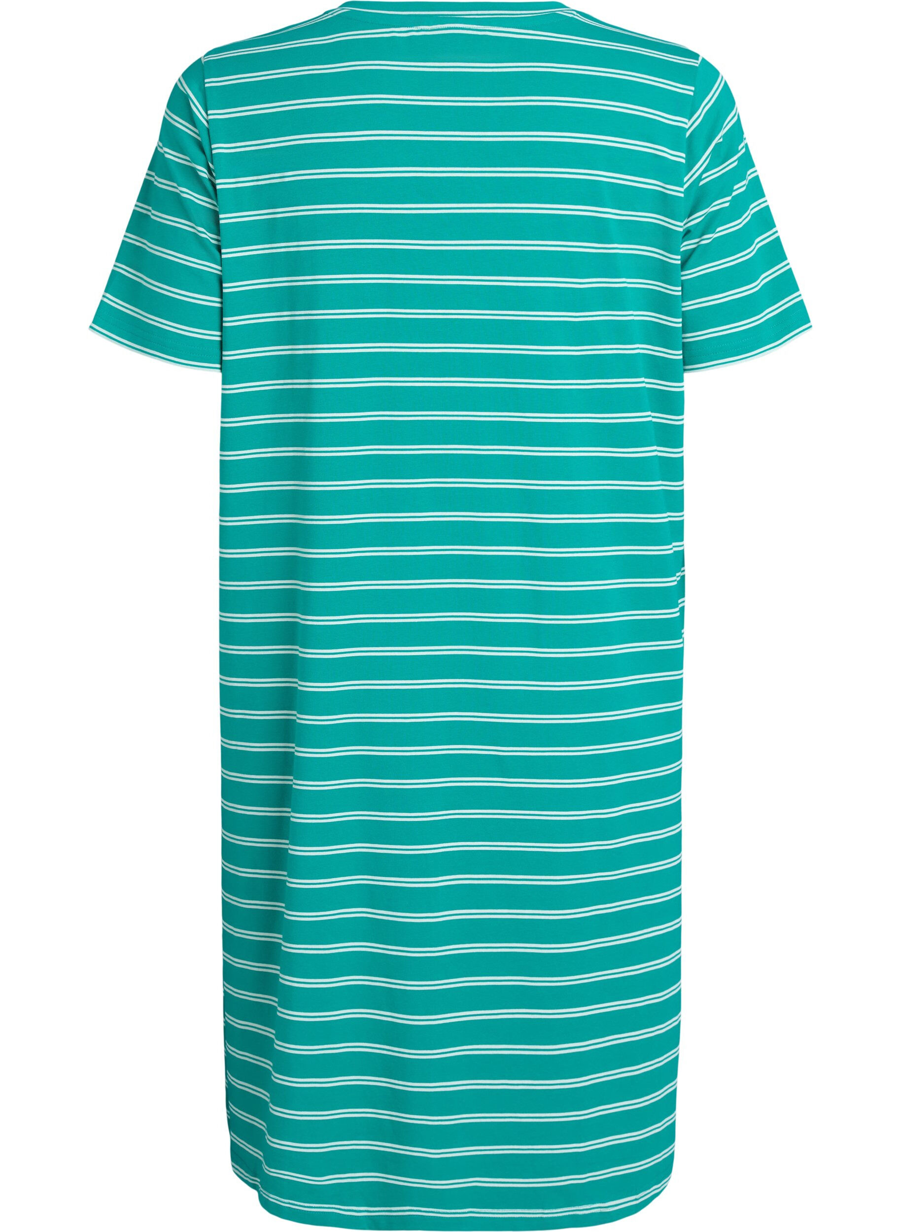 Zizzi Kl&auml;nning i bomull med twist-detalj, Gr&ouml;n, Packshot image number 1