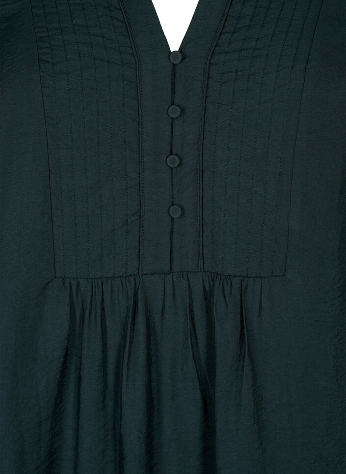 Kort klänning med stickningar och knappar, Scarab, Packshot image number 2