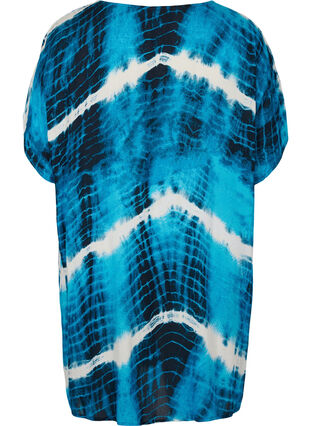 Strandklänning i viskos med batikmönster, Tie Dye Print, Packshot image number 1