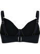 Bikini-bh med bygel och drapering, Svart, Packshot image number 1