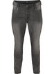 Emily jeans med smal passform och normal midja, Gr&aring;, Packshot image number 0