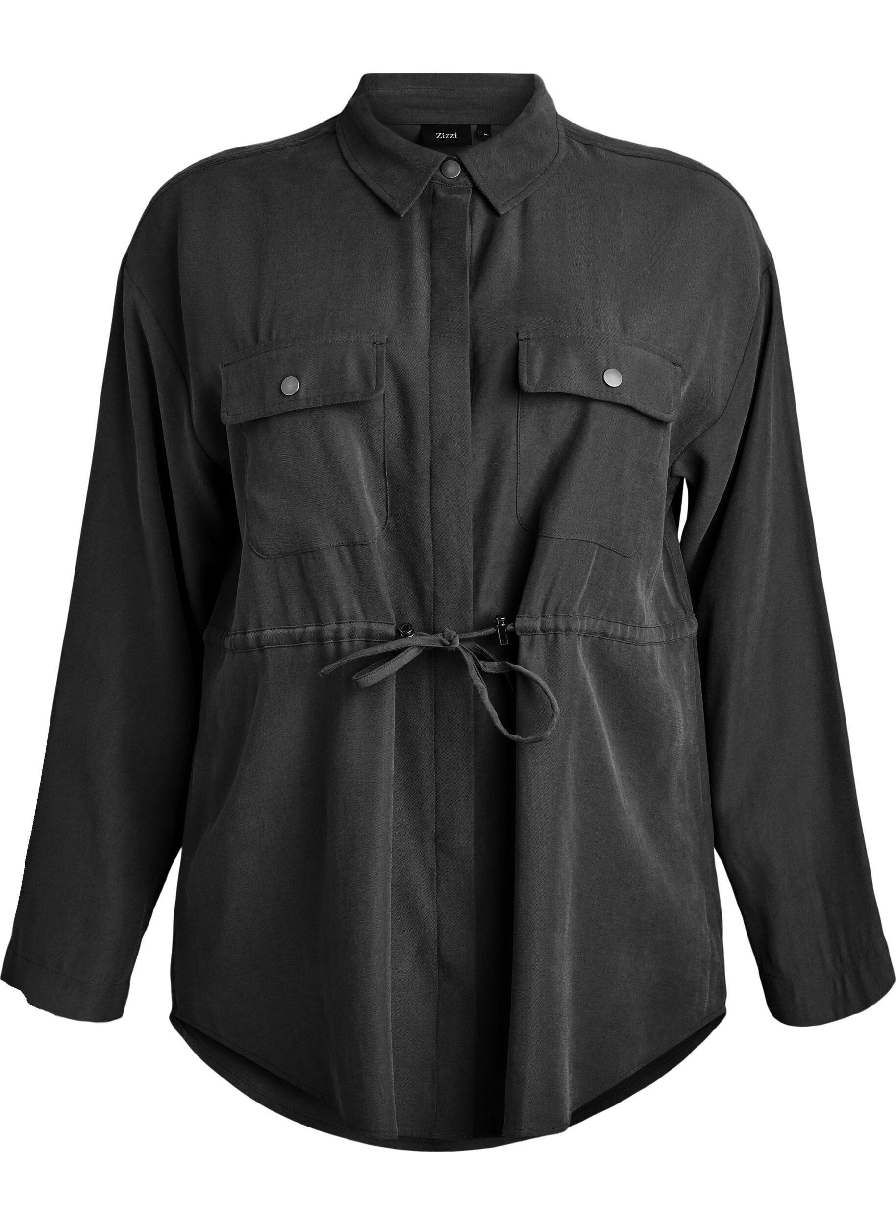 Tunika med br&ouml;stfickor och justerbar midja