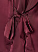 Blus i satinlook med omlotteffekt, R&ouml;d, Packshot image number 3