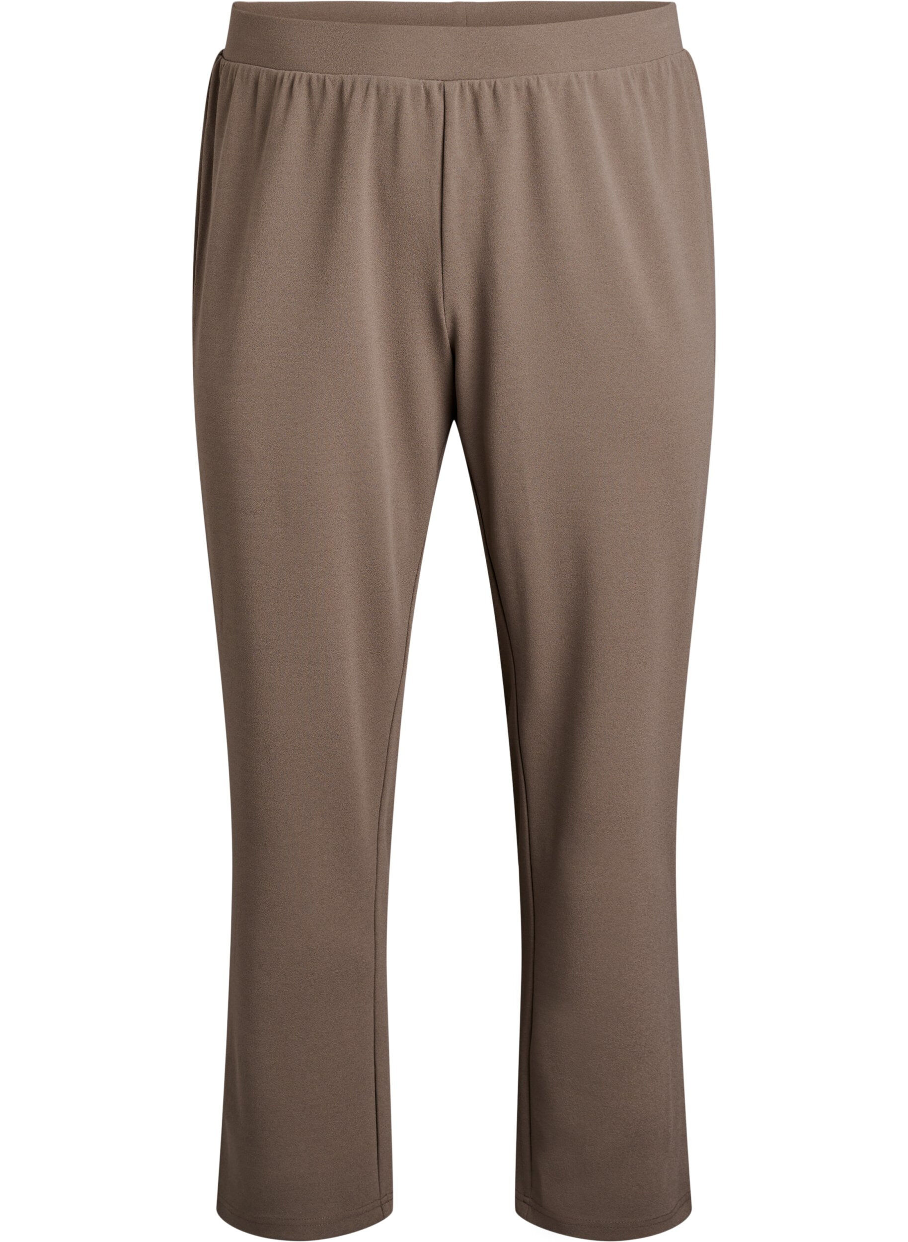 ZizziByxor med rak passform, Beige, Packshot image number 0