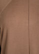 Stickad blus med rund hals och stickat m&ouml;nster, Brun, Packshot image number 2