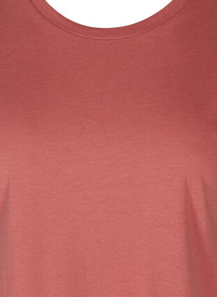 T-shirt i bomullsmix, Faded Rose Mel., Packshot image number 2
