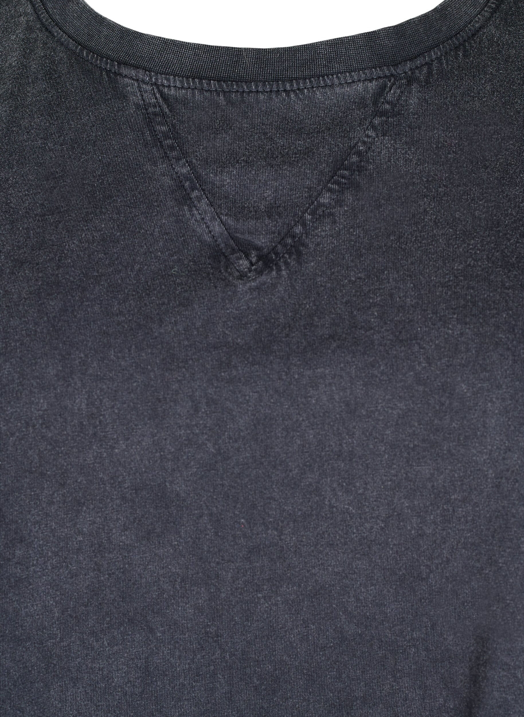 Zizzi Boxig t-shirt i ekologisk bomull, Gr&aring;, Packshot image number 2