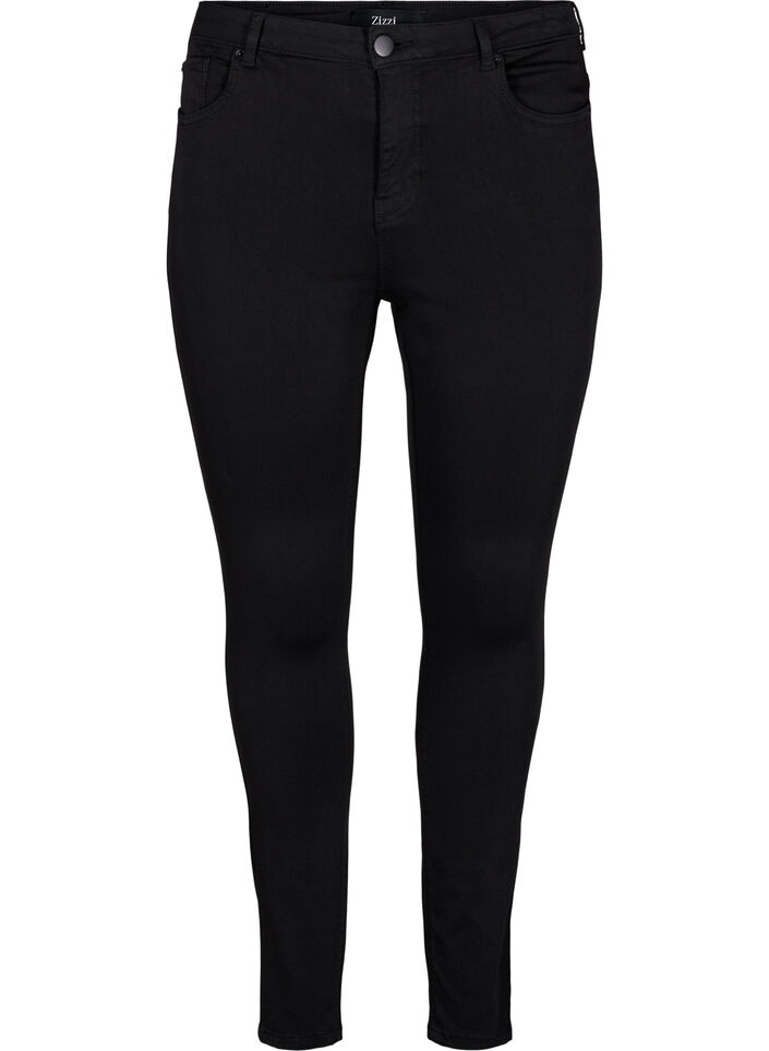 Stay black Amy jeans med hög midja, Black, Packshot image number 0