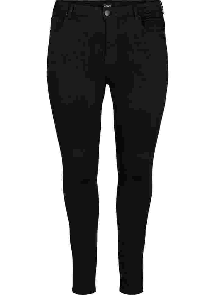 Stay black Amy jeans med hög midja, Black, Packshot image number 0