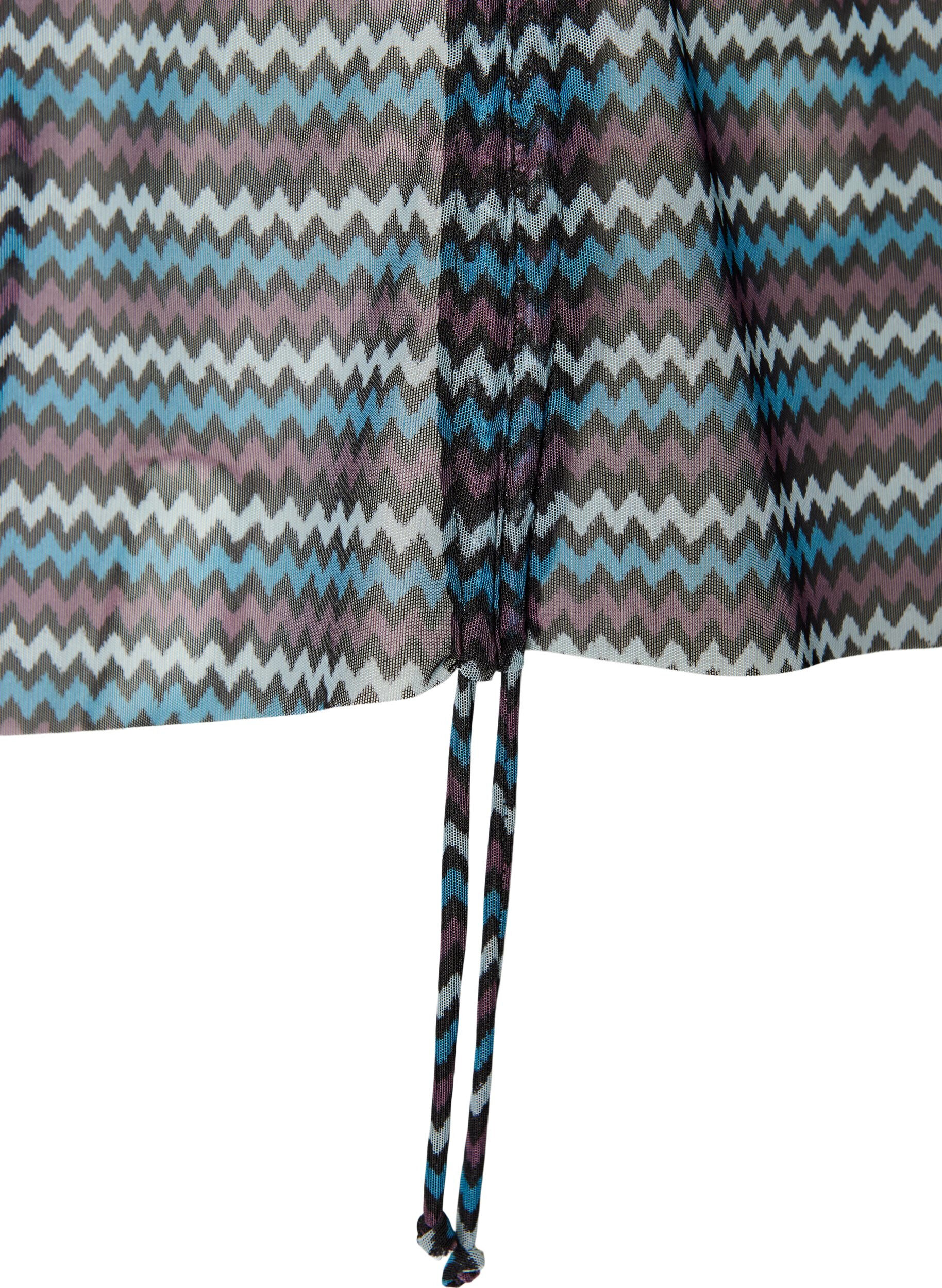 ZizziM&ouml;nstrad tankinitopp med bygel och kors i ryggen, Bl&aring;, Packshot image number 3