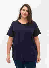 FLASH - 2-pack t-shirtar med rund hals, Navy Blazer/Black, Model