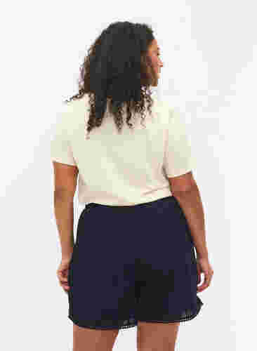 Shorts med struktur, Navy Blazer, Model image number 1