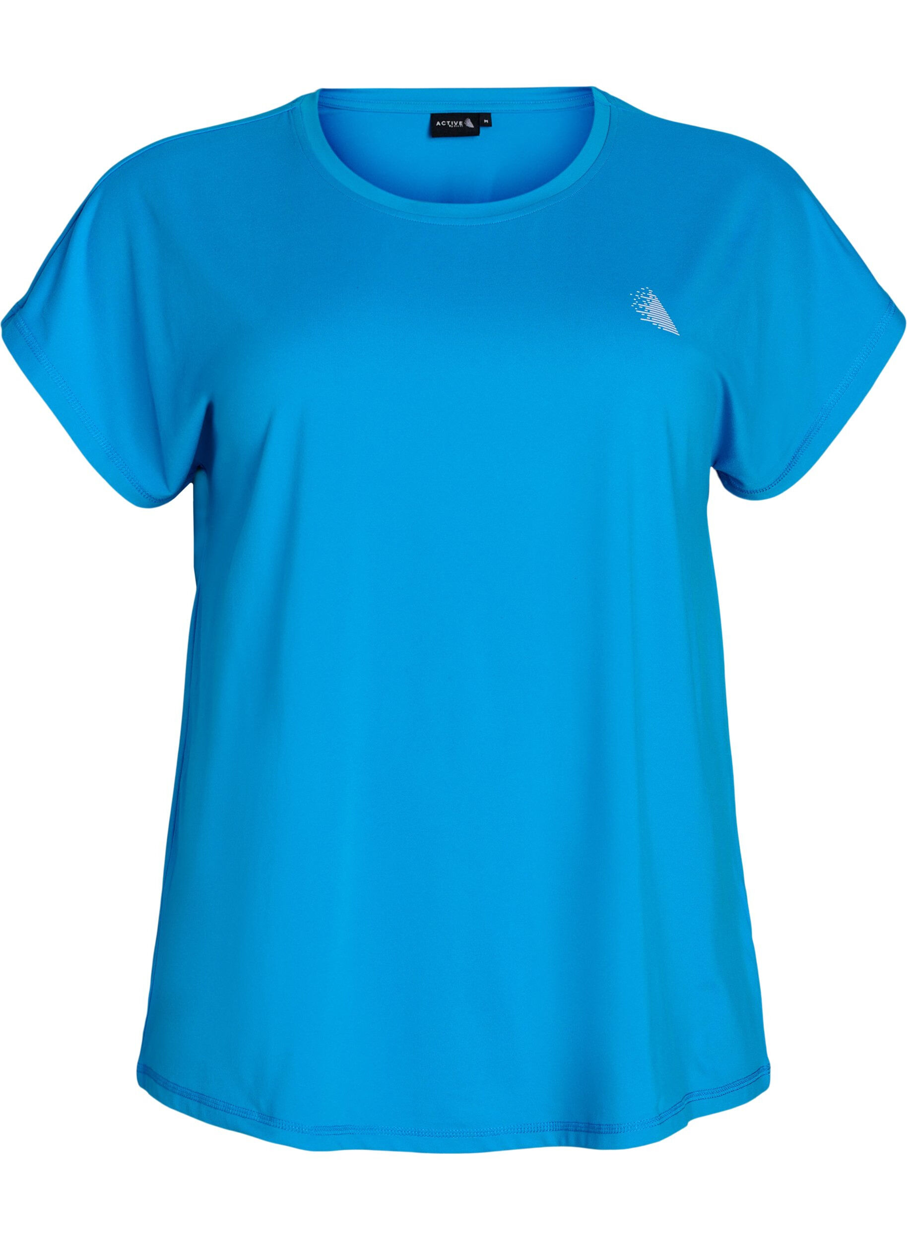 ZizziEnf&auml;rgad tr&auml;nings-T-shirt, Bl&aring;, Packshot image number 0