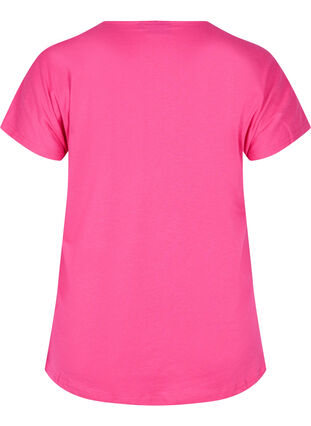 T-shirt i bomull med korta ärmar, Beetroot Pur Faith, Packshot image number 1