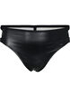G-string trosor med beläggning och snörning, Black, Packshot image number 0