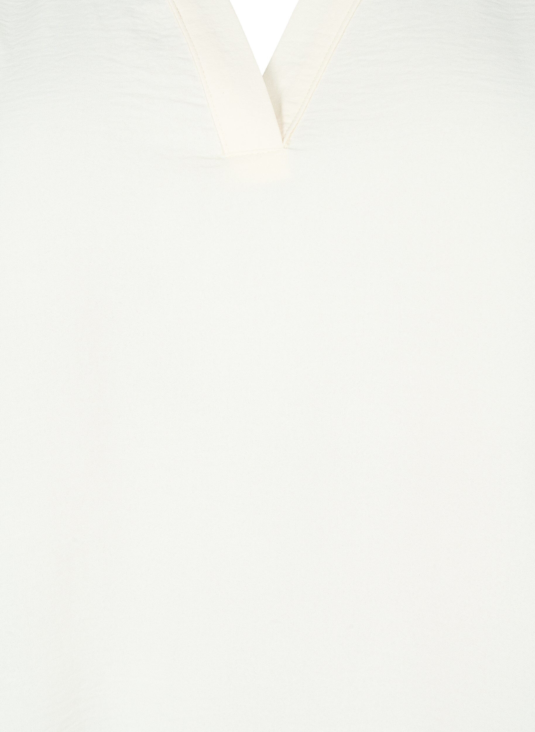 Zizzi&Auml;rml&ouml;s topp med rynkdetaljer, Vanilla, Packshot image number 2