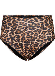 Hög bikinitrosa med leopardtryck, Leopard Print