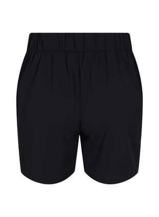 Shorts med fickor och lös passform, Black, Packshot image number 1