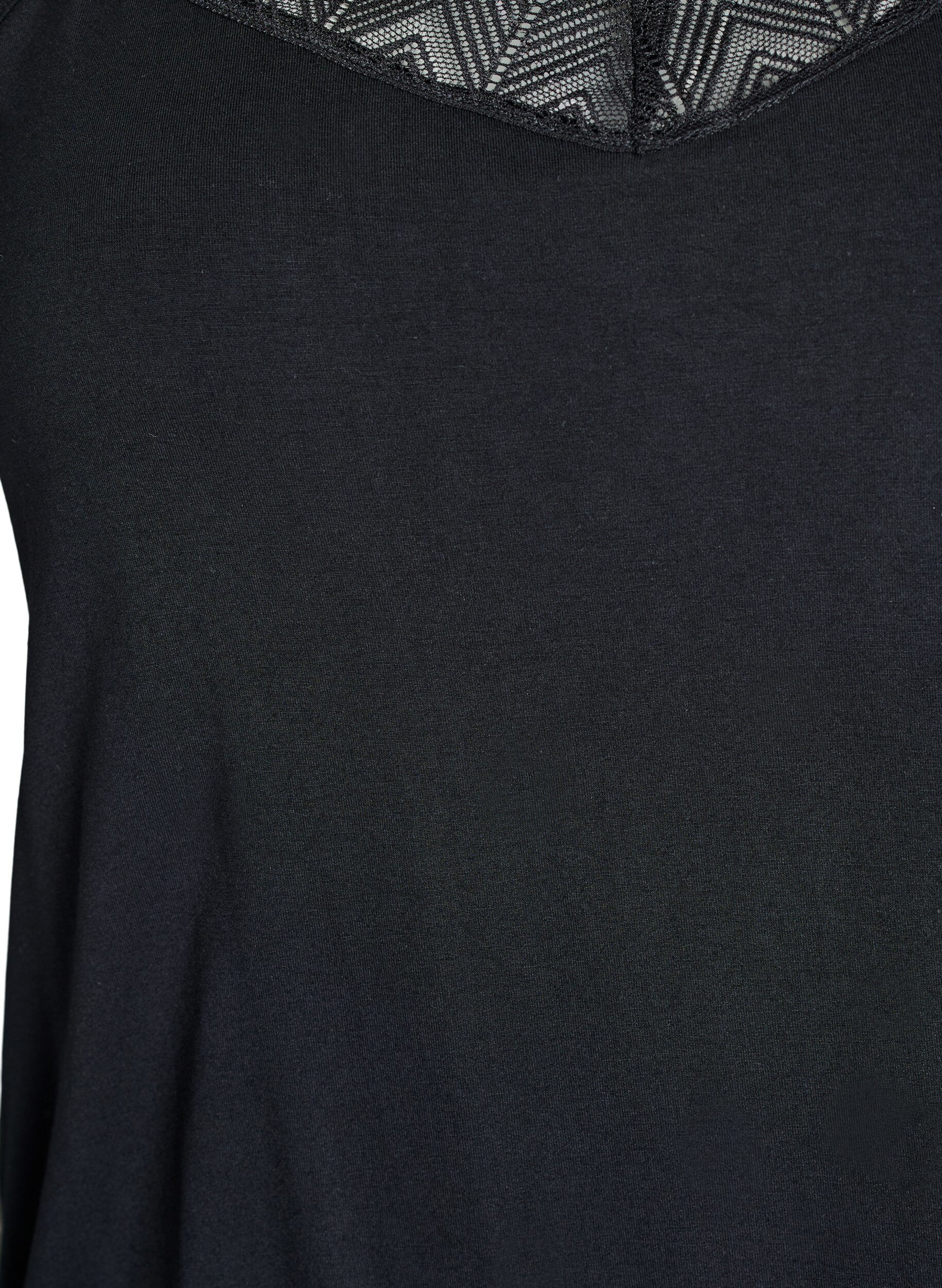 Zizzi Topp med spetsdetalj och spaghettiband, 0199, Packshot image number 2