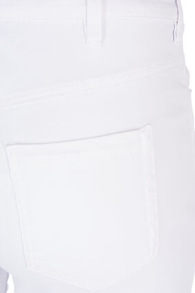 Slim fit Emily capri-jeans, White, Packshot image number 3