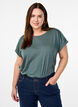 Kort&auml;rmad t-shirt i bomullsblandning, Gr&ouml;n, Model image number 0