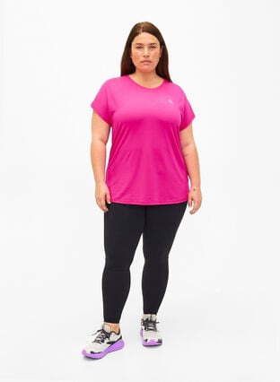 Kortärmad t-shirt för träning, Neon Pink Glo, Model image number 2