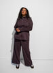 Sweatshirt med h&ouml;g krage och dragkedja, Brun, Model image number 1