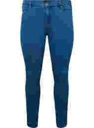 Super slim Amy jeans med hög midja, Mid Blue