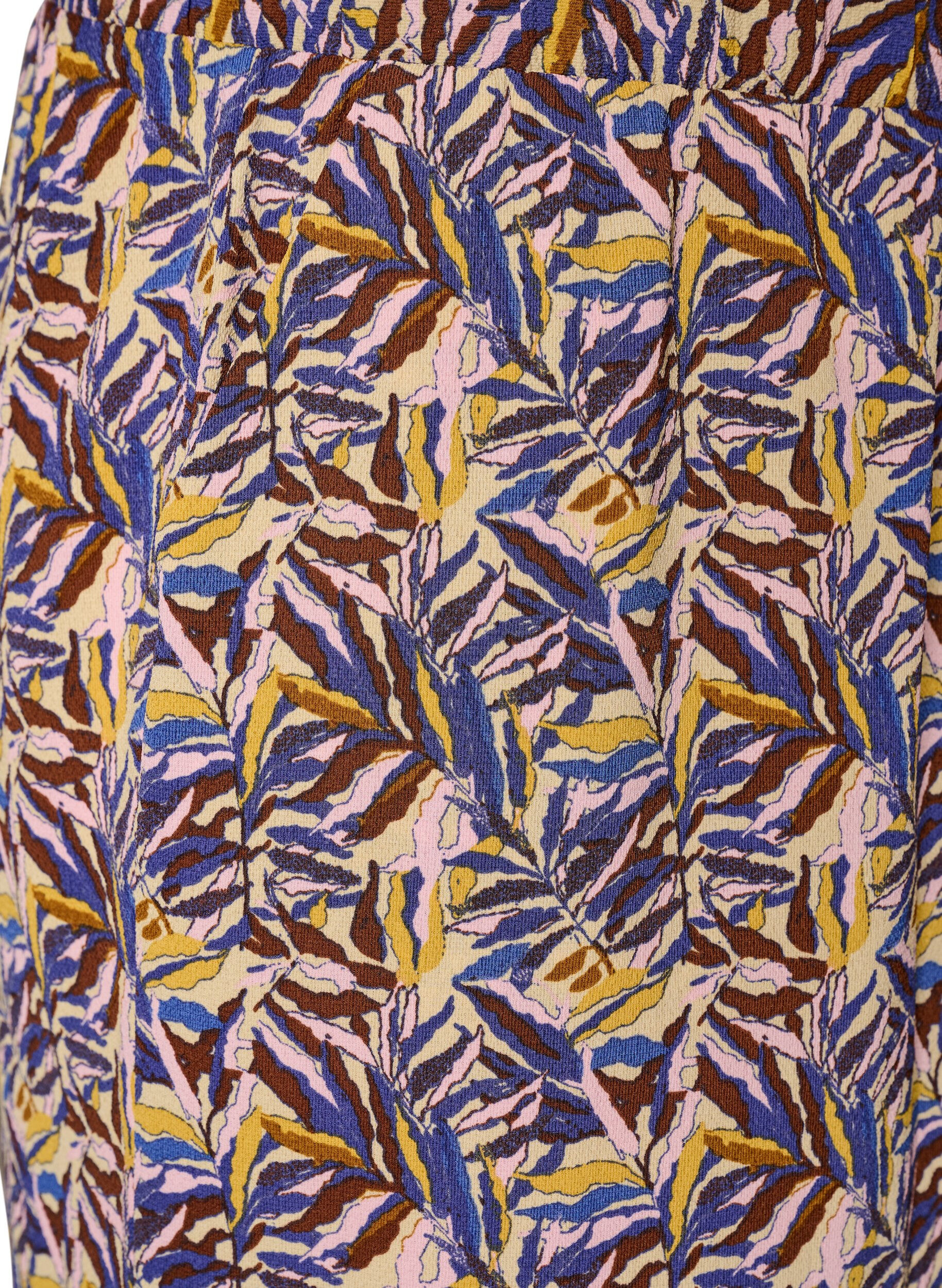 ZizziCulottebyxor med tryck, Beige, Packshot image number 2