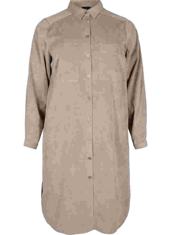 Skjortklänning i sammet, Fungi, Packshot image number 0