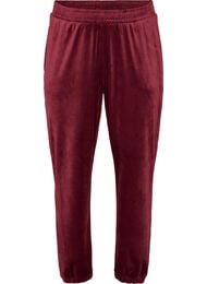 L&ouml;sa byxor i velour, R&ouml;d