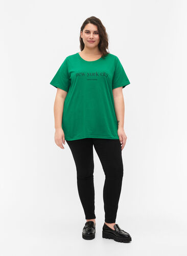T-shirt från FLASH med tryck, Jolly Green, Model image number 2