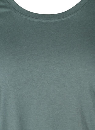 Kortärmad t-shirt med justerbar midja, Balsam Green, Packshot image number 2