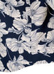 Skjortblus med V-ringning och tryck, Navy B. Flower AOP, Packshot image number 3