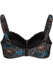 Vadderad bikinitopp med tryck, Bl&aring;, Packshot image number 1