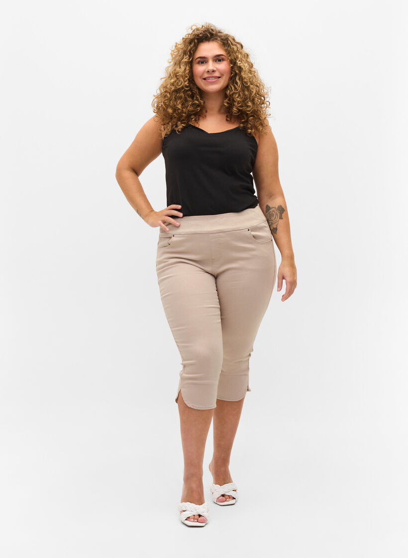 Knickers i bomullsblandning med tight passform, Rainy Day, Model image number 0