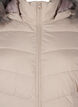 Kort pufferjacka med huva, Beige, Packshot image number 2
