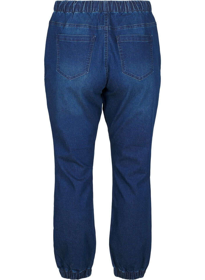 Joggingbyxor i denim med fickor, Bl&aring;, Packshot image number 1