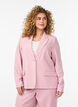 Klassisk blazer med enkelkn&auml;ppning och fickor, Rosa, Model image number 0