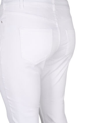 Viona jeans med normal midja, White, Packshot image number 3
