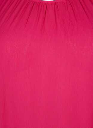 Viskosklänning med korta ärmar, Bright Rose, Packshot image number 2