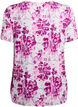 T-shirt med blommigt tryck, Rosa, Packshot image number 1