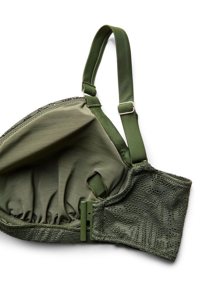 Brazilian bikinitrosa i strukturerad mesh, Gr&ouml;n, Packshot image number 3